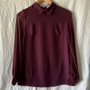BCBGeneration silky long sleeve top